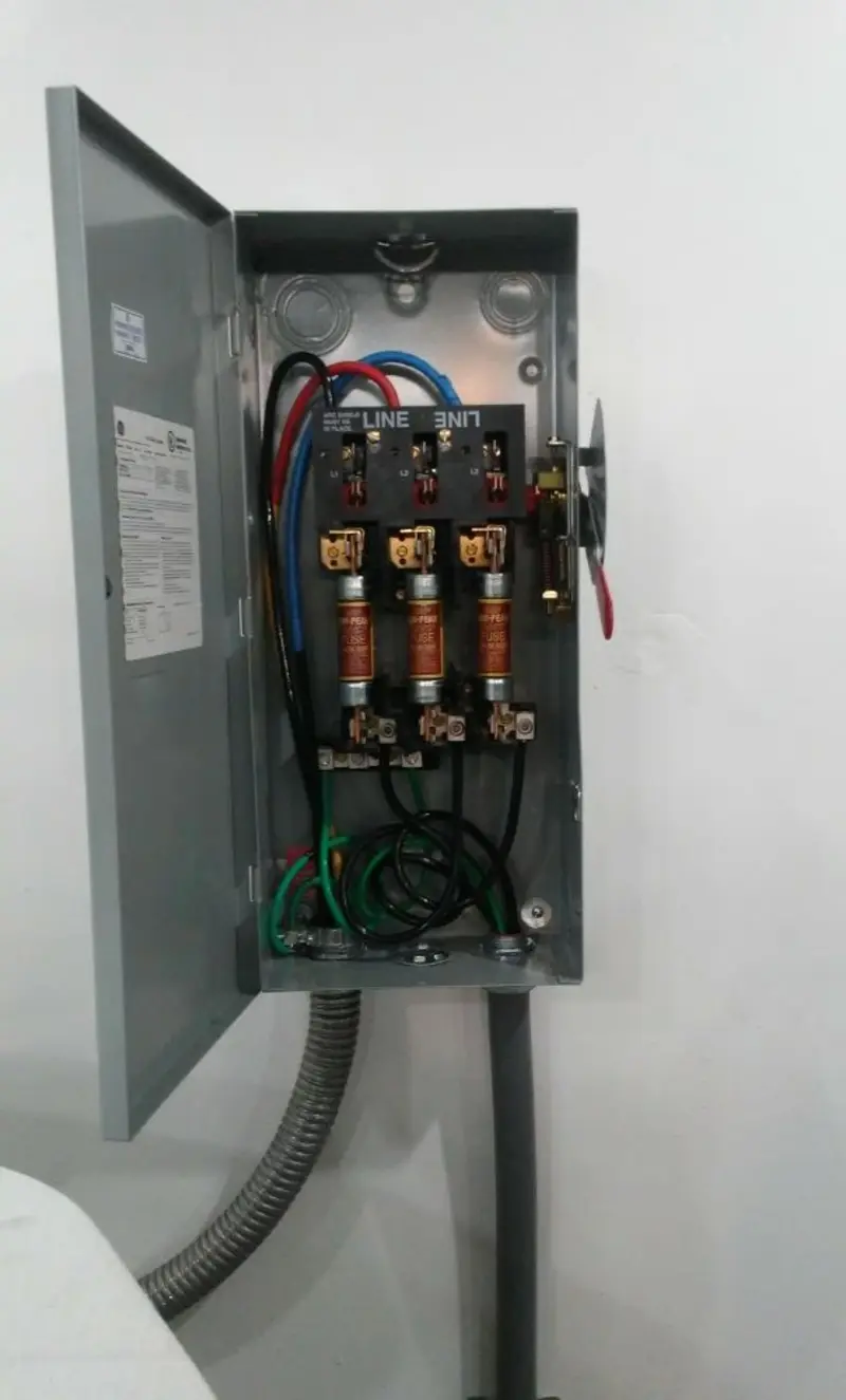 Three-phase disconnect switch installed for Electrical Wiring & Rewiring in Straban